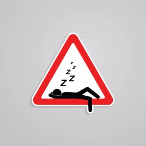 Nap Zone Ahead Witty Stickers