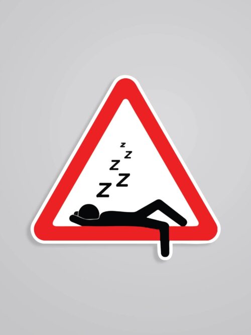 Nap Zone Ahead Witty Stickers