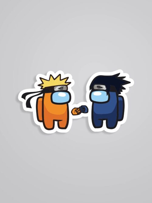 Naruto Sasuke Among Us Characters Anime Stickers