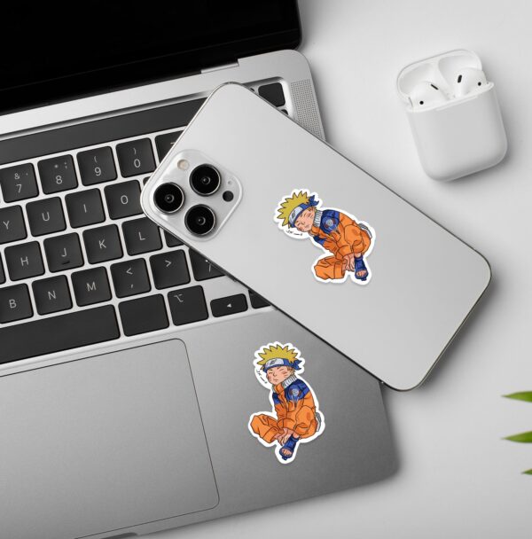 Naruto Sitting Laptop Mobile Stickers Naruto Sitting Laptop Mobile Stickers