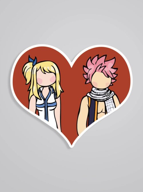 Natsu X Lucy Chibi Anime Stickers