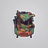 Nature Packed Backpack Travels Stickers