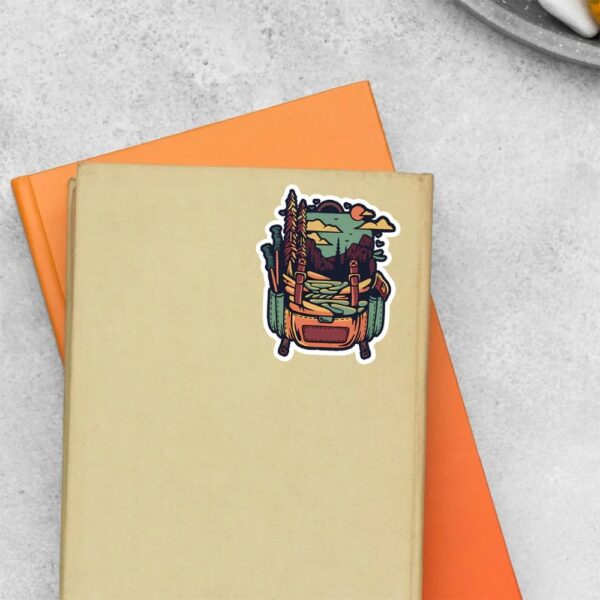 Nature Packed Backpack Travels Stickers
