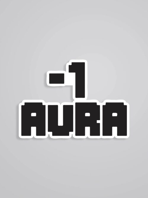 Negative Aura Witty Stickers
