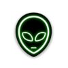 Neon Alien Sticker