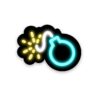Neon Bomb Sticker