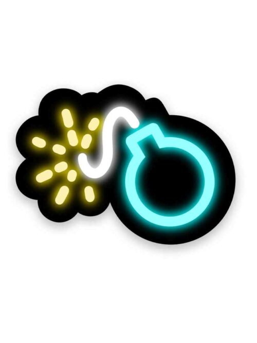 Neon Bomb Sticker