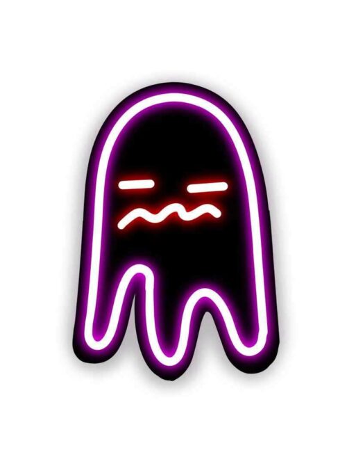 Neon Bored Ghost Sticker