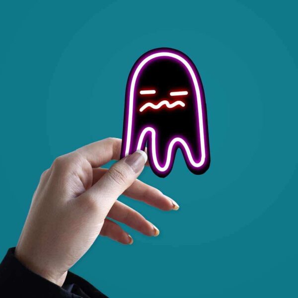 Neon Bored Ghost Sticker