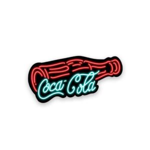 Neon Coca Cola Sticker Neon Coca Cola Sticker