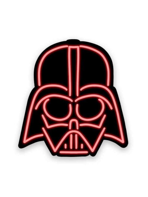 Neon Darth Vader Sticker