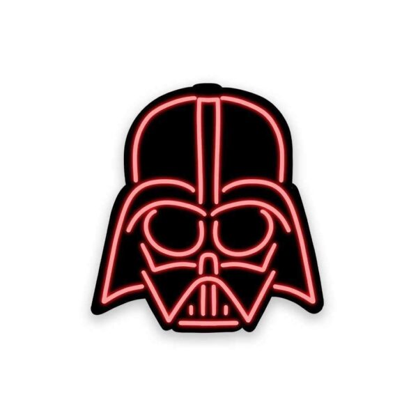 Neon Darth Vader Sticker