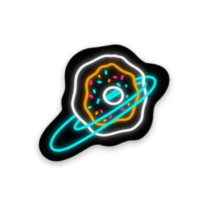 Neon Donut Universe Sticker Neon Donut Universe Sticker
