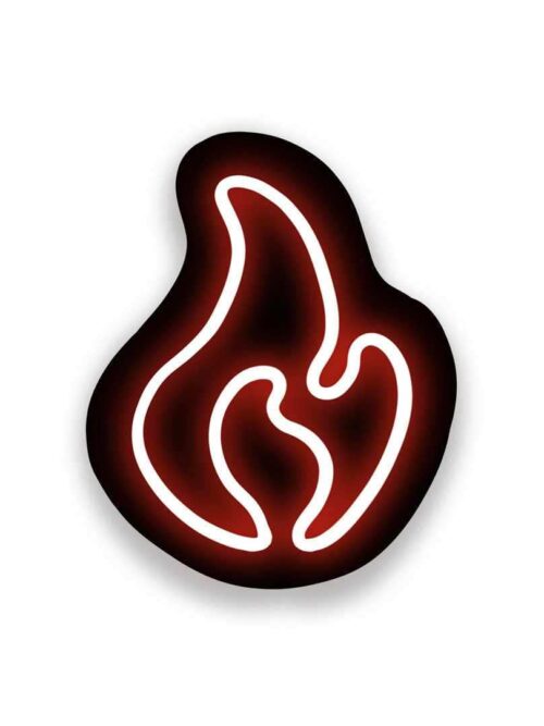 Neon Fire Sticker