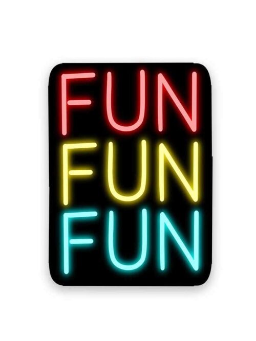 Neon Fun Fun Fun Sticker