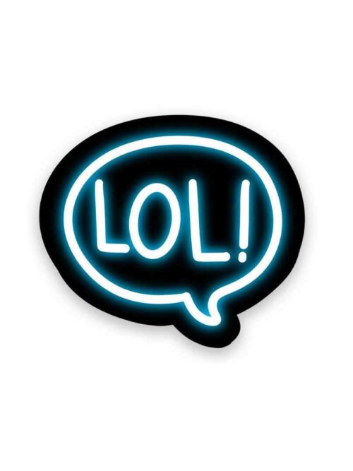 Neon LOL Sticker