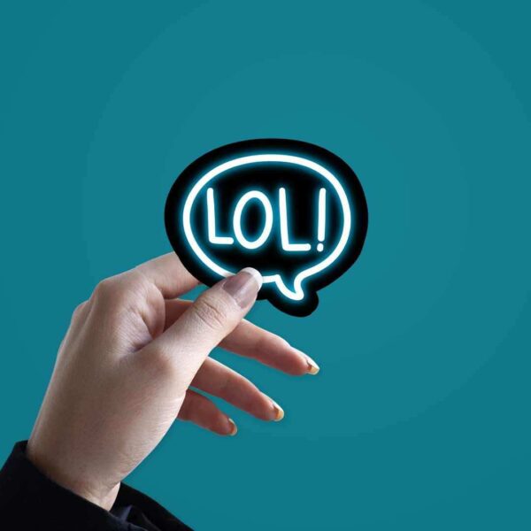Neon LOL Sticker