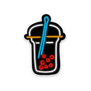 Neon Latte Sticker Neon Latte Sticker