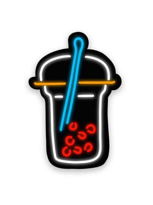 Neon Latte Sticker