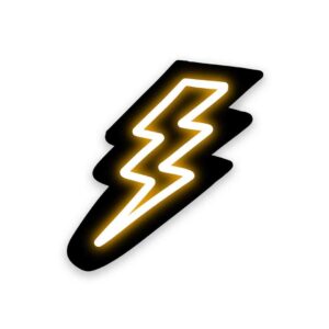 Neon Lightning Sticker Neon Lightning Sticker