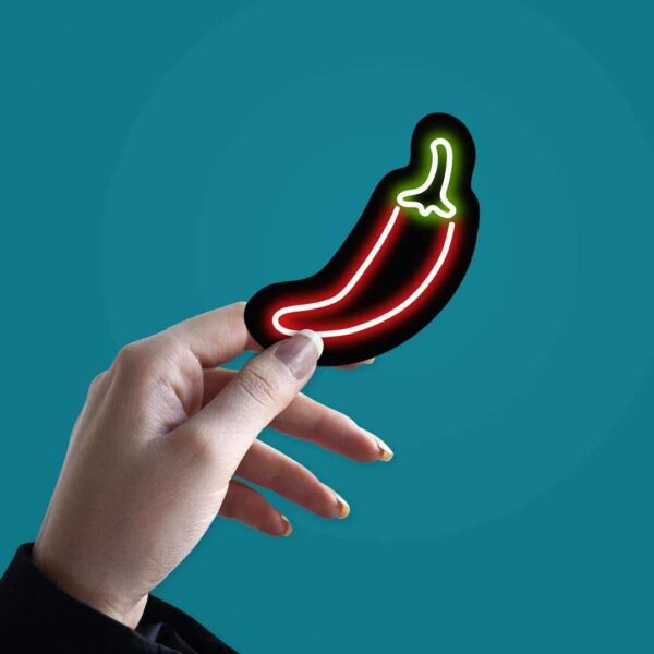 Neon Mirchi Sticker