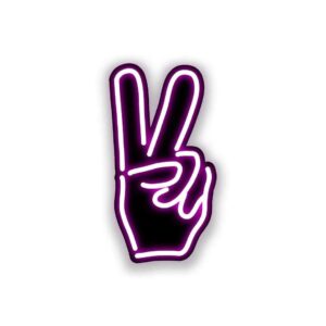 Neon Peace Sticker Neon Peace Sticker