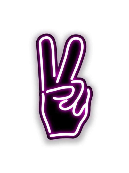 Neon Peace Sticker