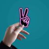 Neon Peace Sticker