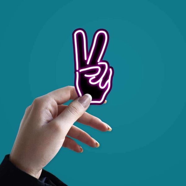 Neon Peace Sticker