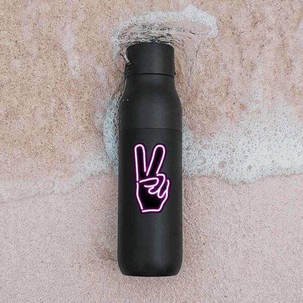 Neon Peace Sticker