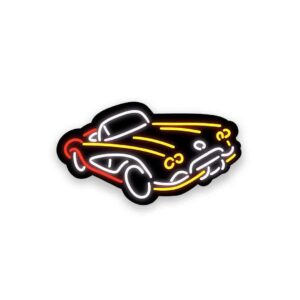 Neon Vintage Car Sticker Neon Vintage Car Sticker