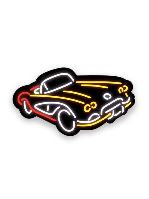 Neon Vintage Car Sticker