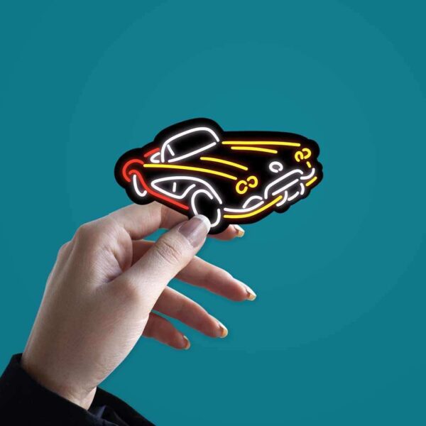 Neon Vintage Car Sticker Neon Vintage Car Sticker