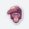 Nerd Monkey Sticker
