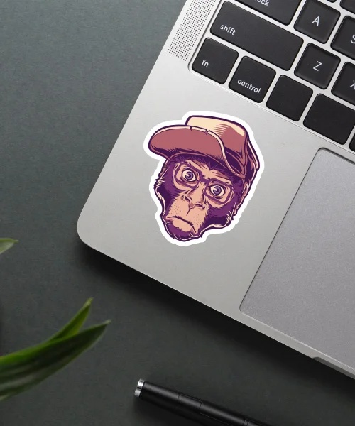 Nerd Monkey Sticker