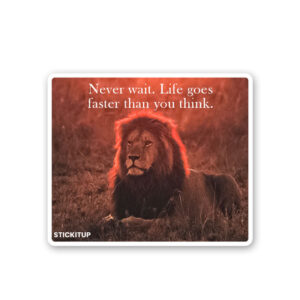 Never Wait Sticker Never Wait Sticker