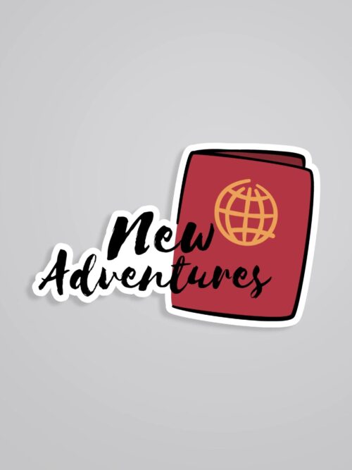 New Adventures Travels Stickers