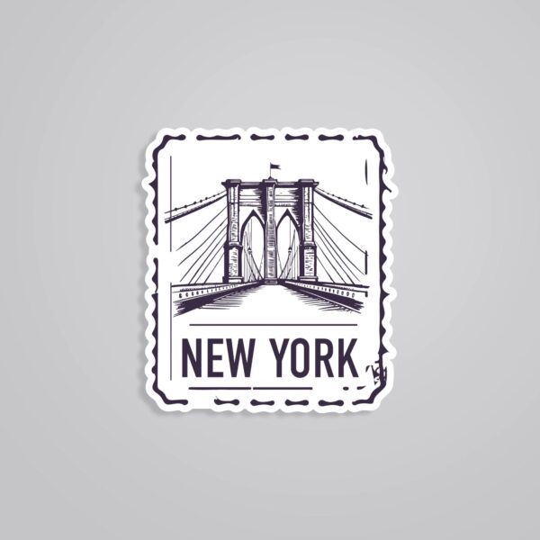New York Post Stamp Travels Stickers New York Post Stamp Travels Stickers