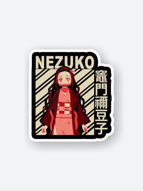Nezuko Demon Slayer Ticket Sticker