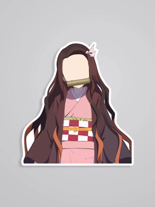 Nezuko Kamado Minimalist Anime Stickers