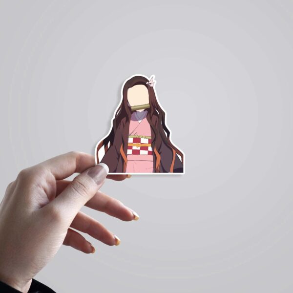 Nezuko Kamado Minimalist Anime Stickers_2 Nezuko Kamado Minimalist Anime Stickers