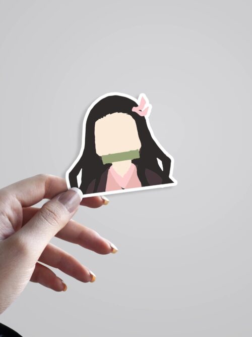 Nezuko Minimalist Anime Stickers
