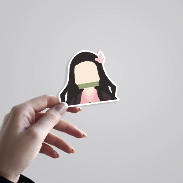 Nezuko Minimalist Anime Stickers_1 Nezuko Minimalist Anime Stickers