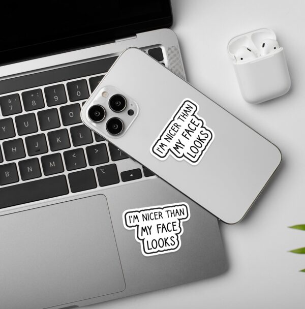 Nicer Than My Face Laptop Mobile Stickers Nicer Than My Face Laptop Mobile Stickers