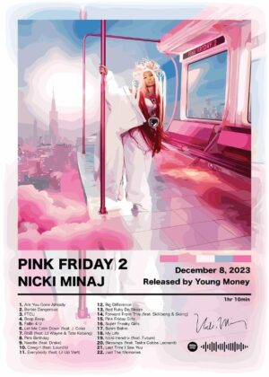 Nicki Minaj Pink Friday Music Poster