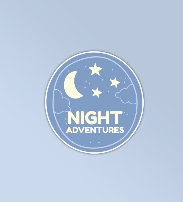 Night Adventure Sticker Night Adventure Sticker