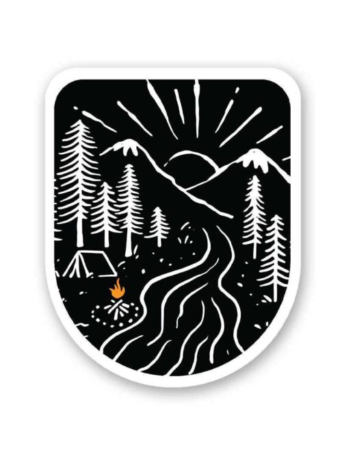 Night Camp Sticker