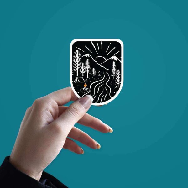 Night Camp Sticker