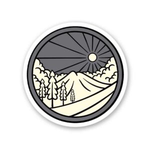 Night Mountain Sticker Night Mountain Sticker