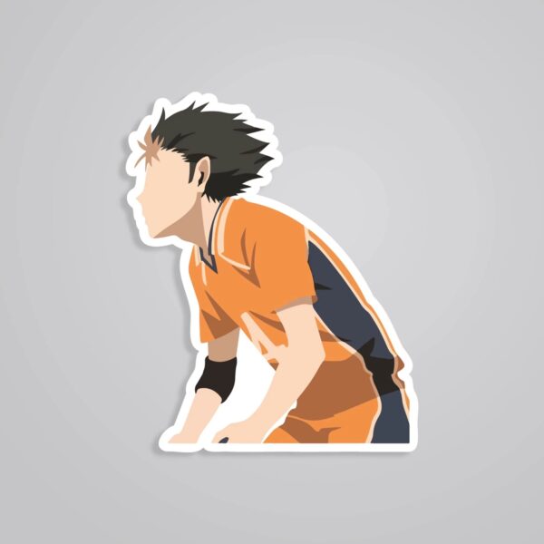 Nishinoya Yu Defense Stance Anime Stickers_1 Nishinoya Yu Defense Stance Anime Stickers